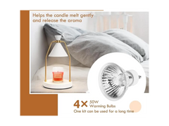 Dimmable Candle Warmer Lamp with timer plus 2 bulbs