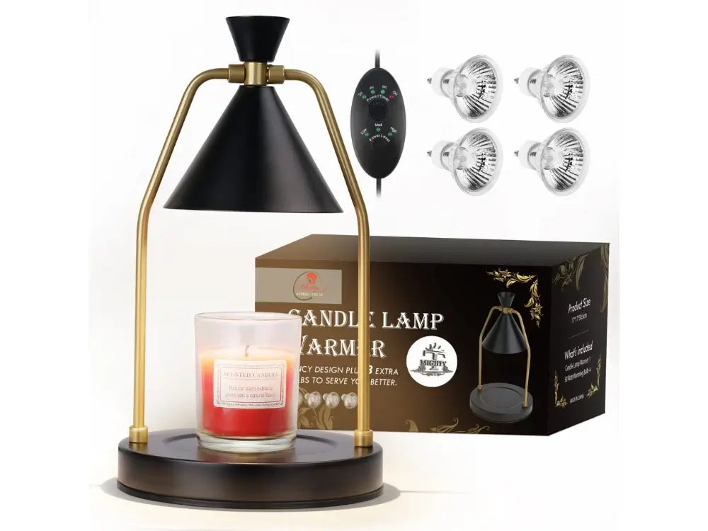 Mighty T Black Dimmable Electric Candle Lamp with Candle holder Home Decor and Gift