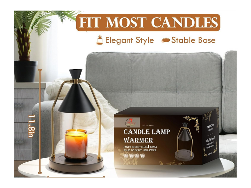 electric dimmable candle warmer lamp wth timer and free bulb